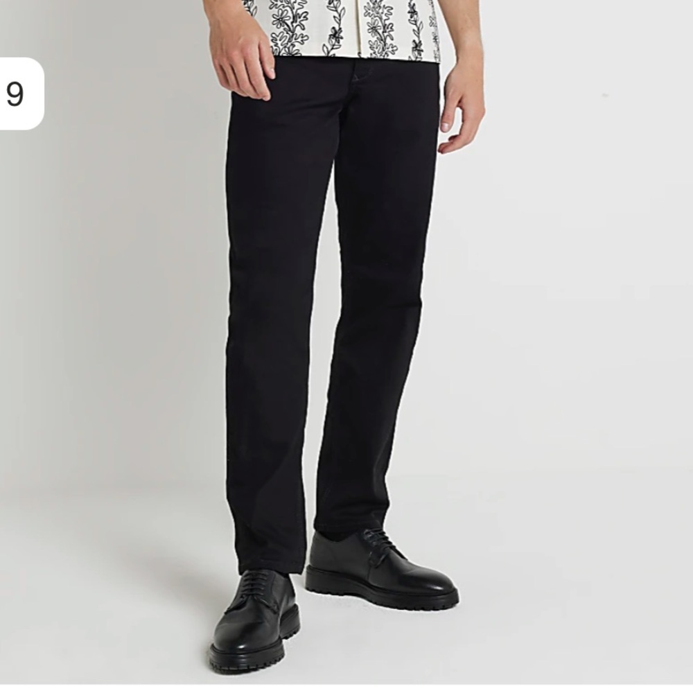 River Island Black Slim Fit Jeans